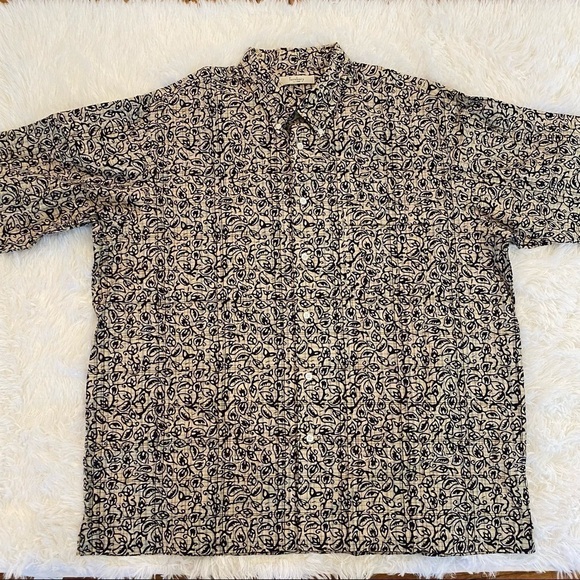 TURNBURY Men's Cotton Short Sleeve Button Up Shirt XL - Picture 2 of 3